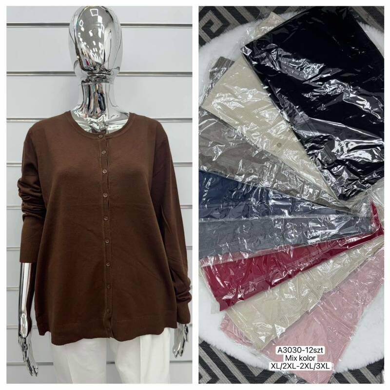 Narzutka damska Roz XL/2XL-2XL/3XL, Mix Kolor Paczka 12 szt